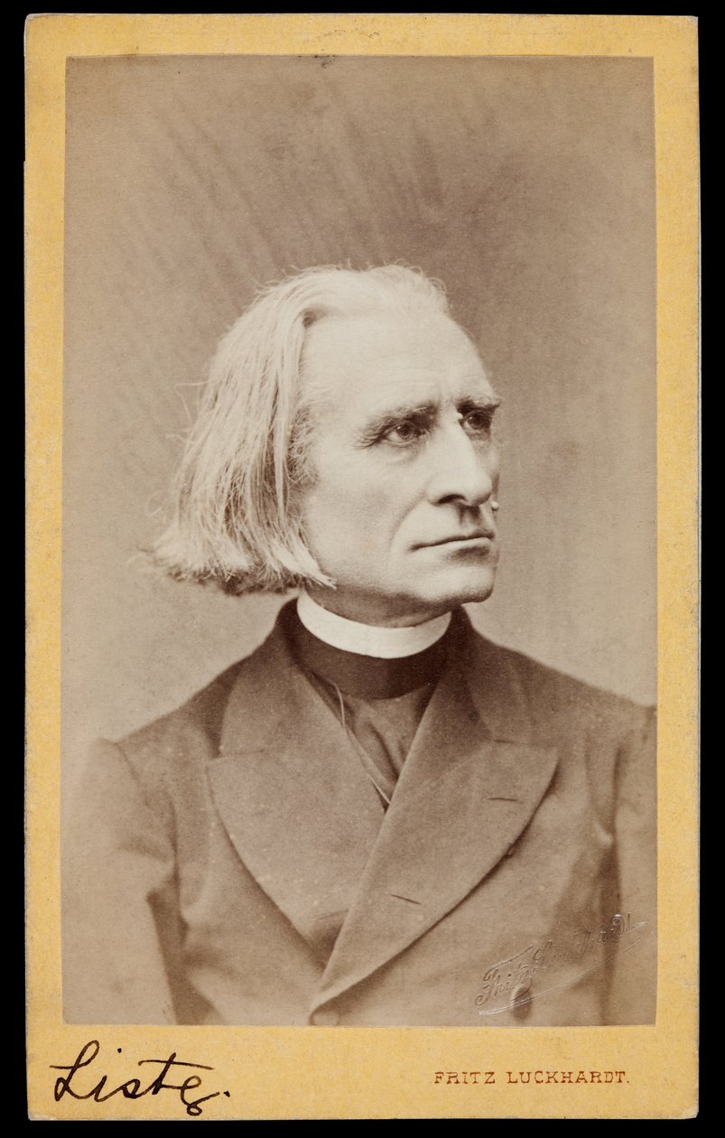 Portræt af Franz Liszt af Fritz Luckhardt