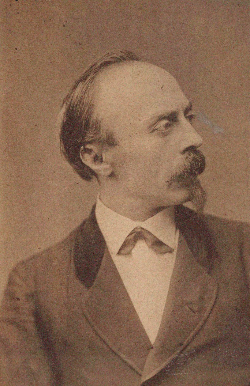 Portræt af komponisten Hans von Bülow 1830-1894, ca. 1875. af Fritz Luckhardt