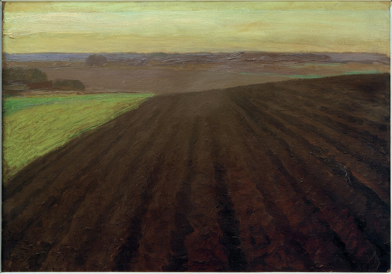 Fritz Mackensen, "Mooräcker" / Olie på lærred, 1900 af Fritz Mackensen