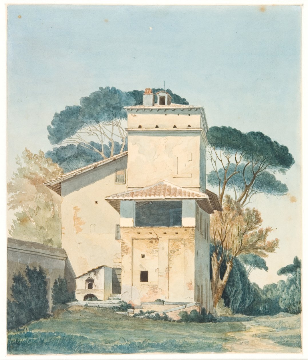 Raffaels atelier i Villa Borgheses har. Rom af Fritz Petzholdt