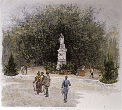 Luisen-mindesmærket i Thiergarten i Berlin af Fritz Rakowski