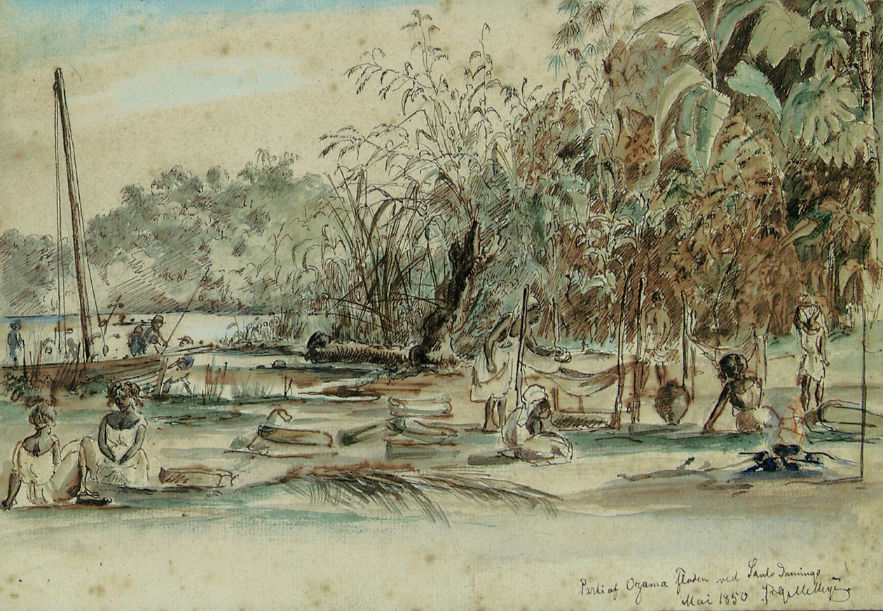 Santo Domingo, St. Thomas, 1850 af Fritz Siegfried Georg Melbye