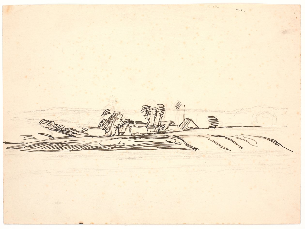 Landskab med en gård af Fritz Syberg