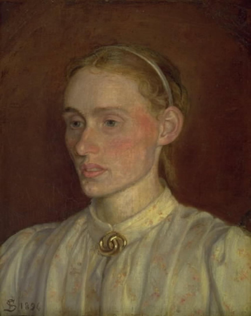 Portrait of Anna Syberg af Fritz Syberg