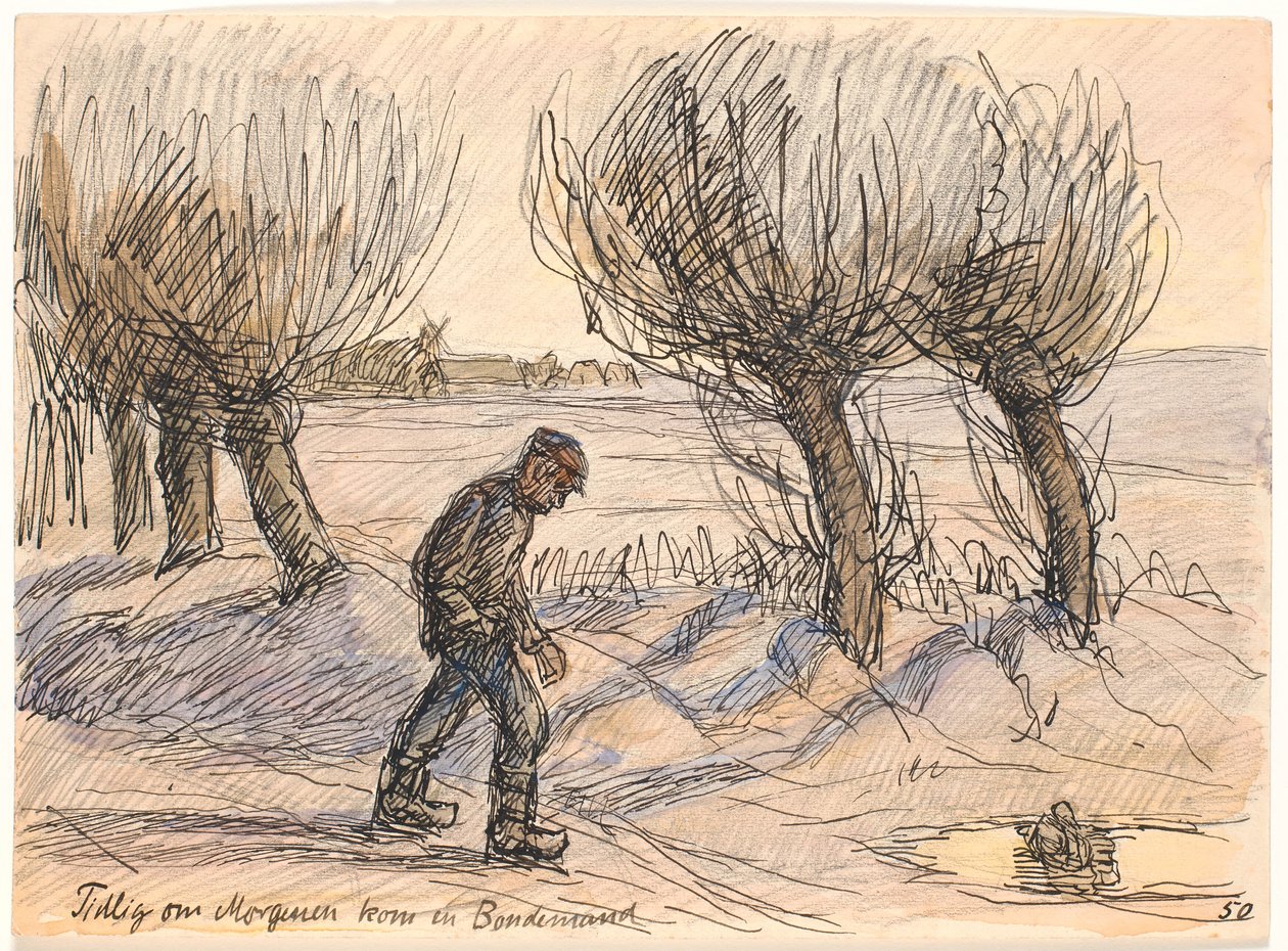 Tidlig om Morgenen kom en Bondemand af Fritz Syberg