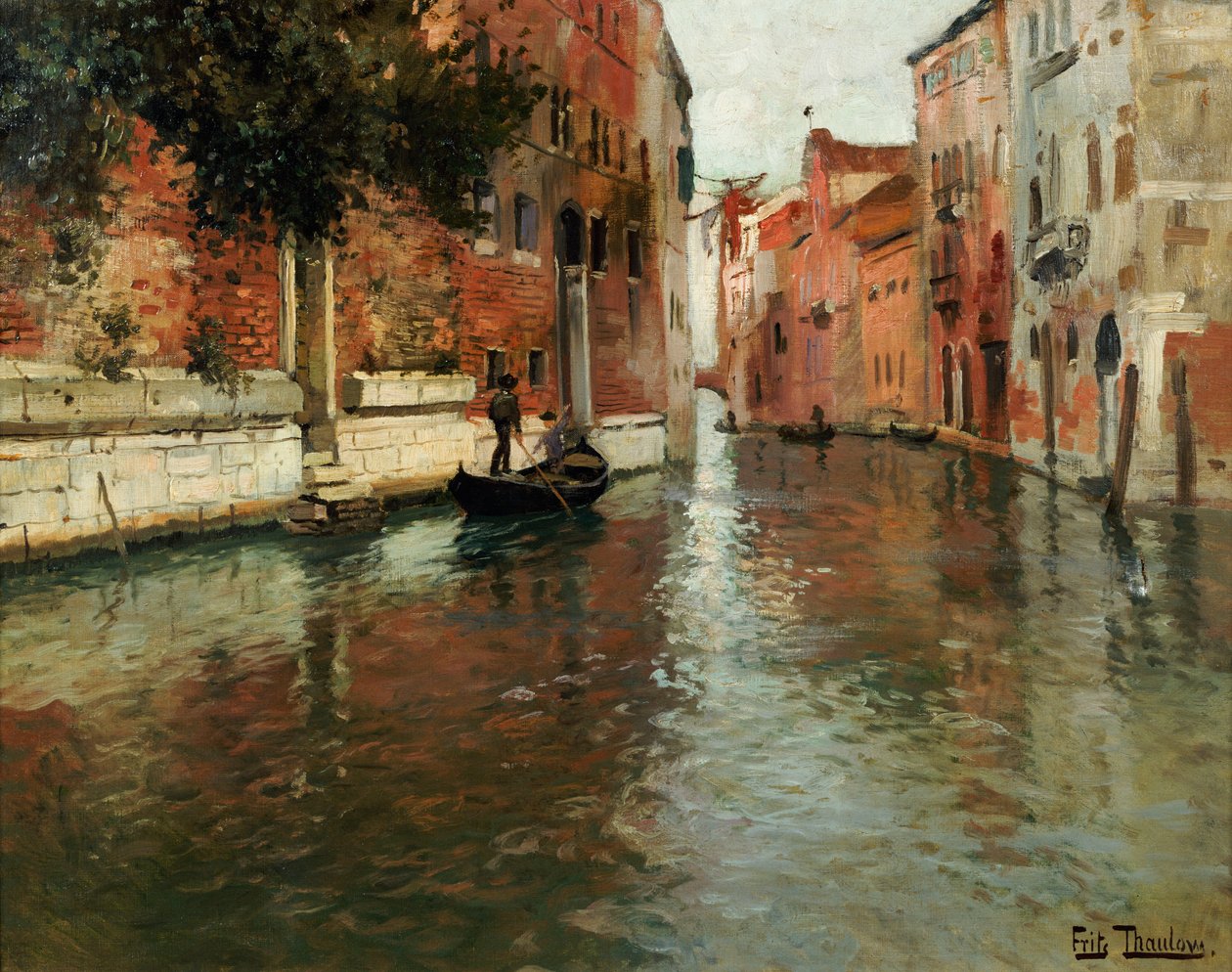 En venetiansk dødvande af Frits Thaulow