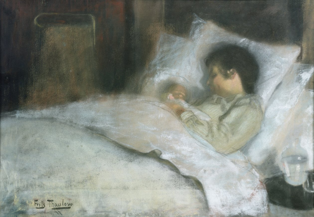 Alexandra med Harald af Fritz Thaulow