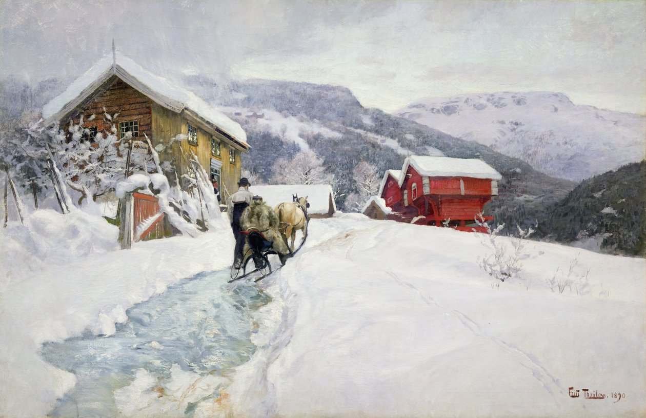 Trænerkro af Fritz Thaulow