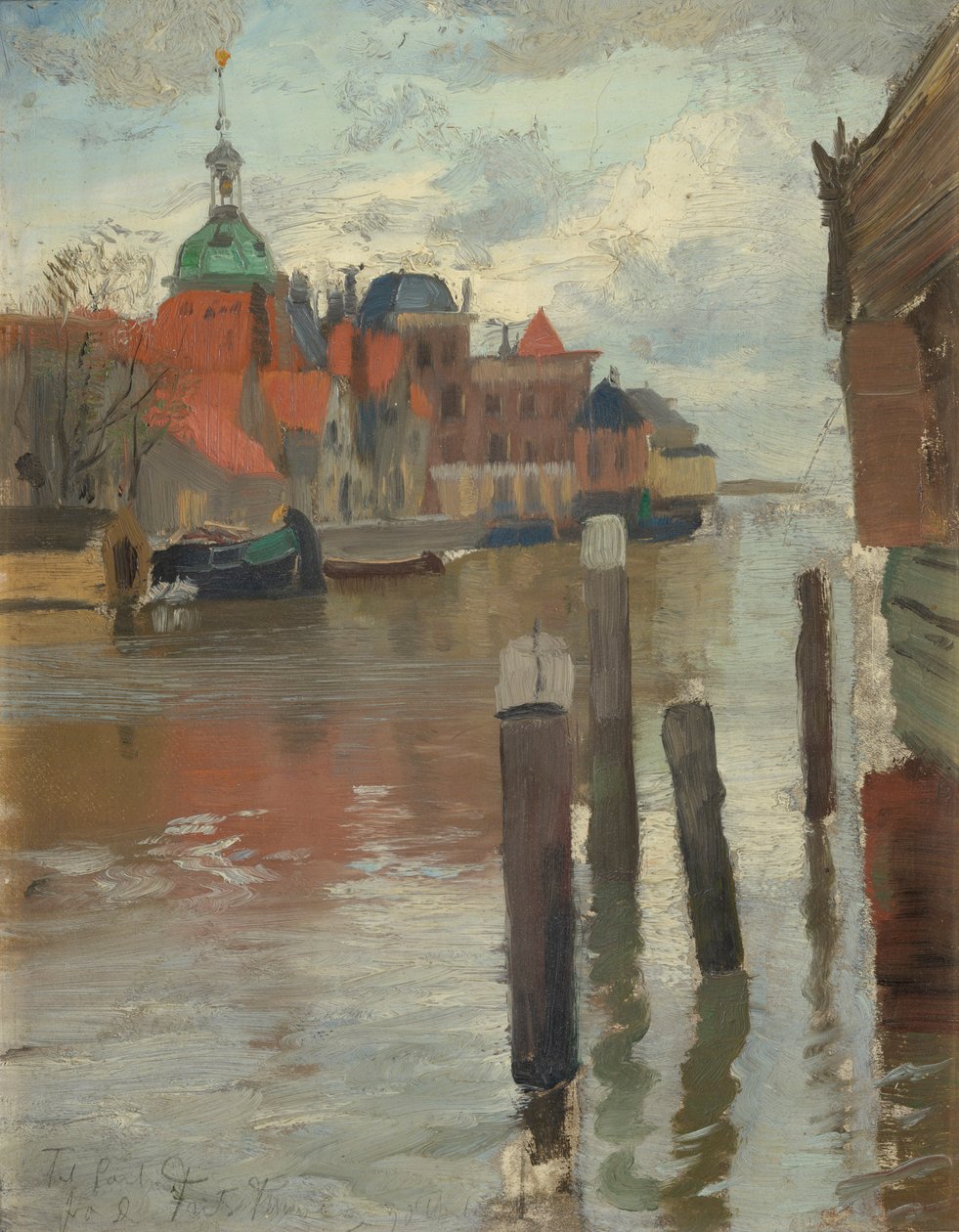 Dordrecht af Fritz Thaulow