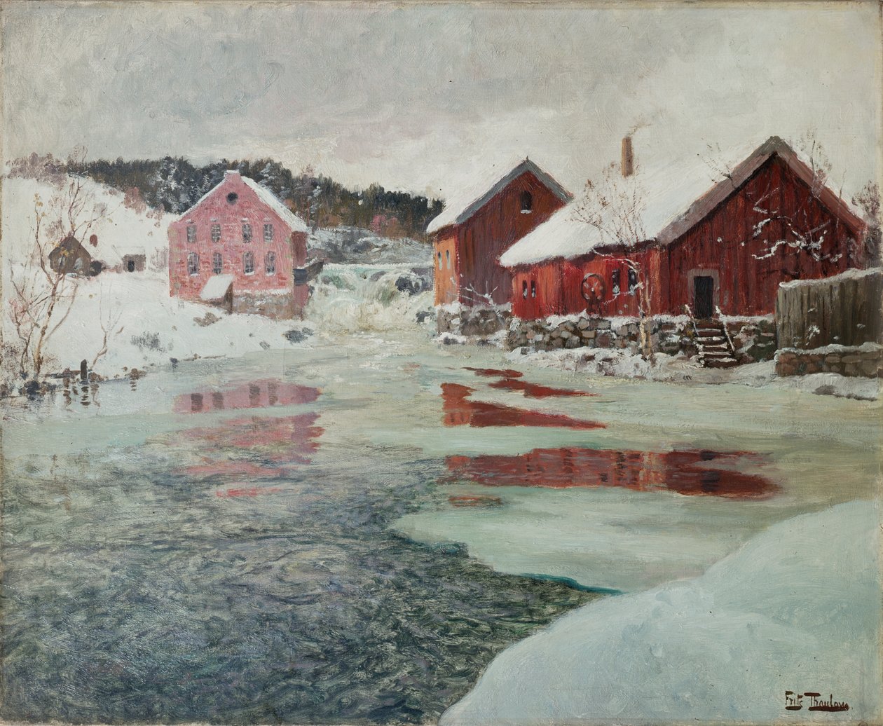 Fra Akers River af Fritz Thaulow