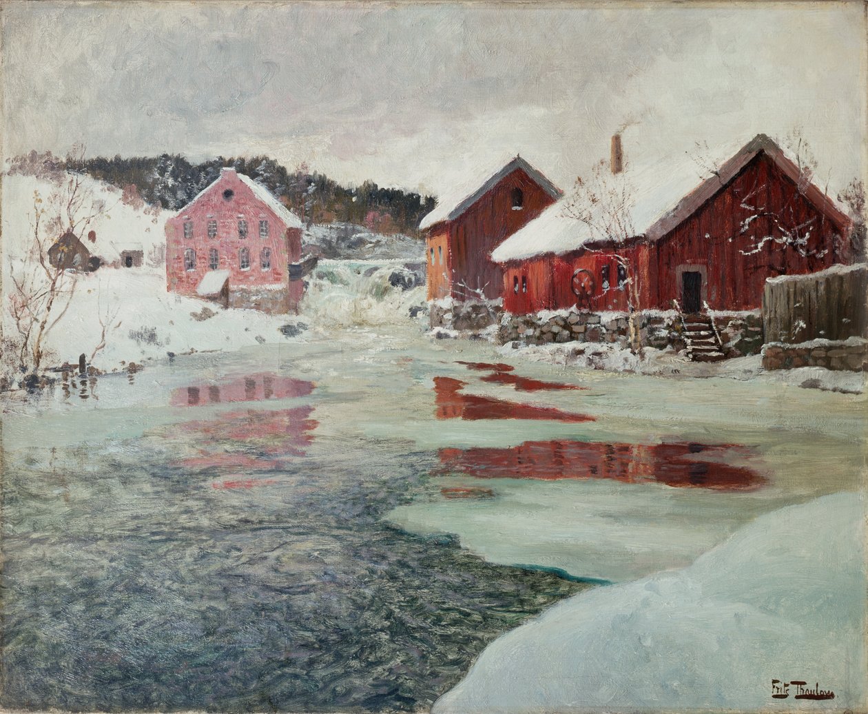 Fra Akers flod af Fritz Thaulow