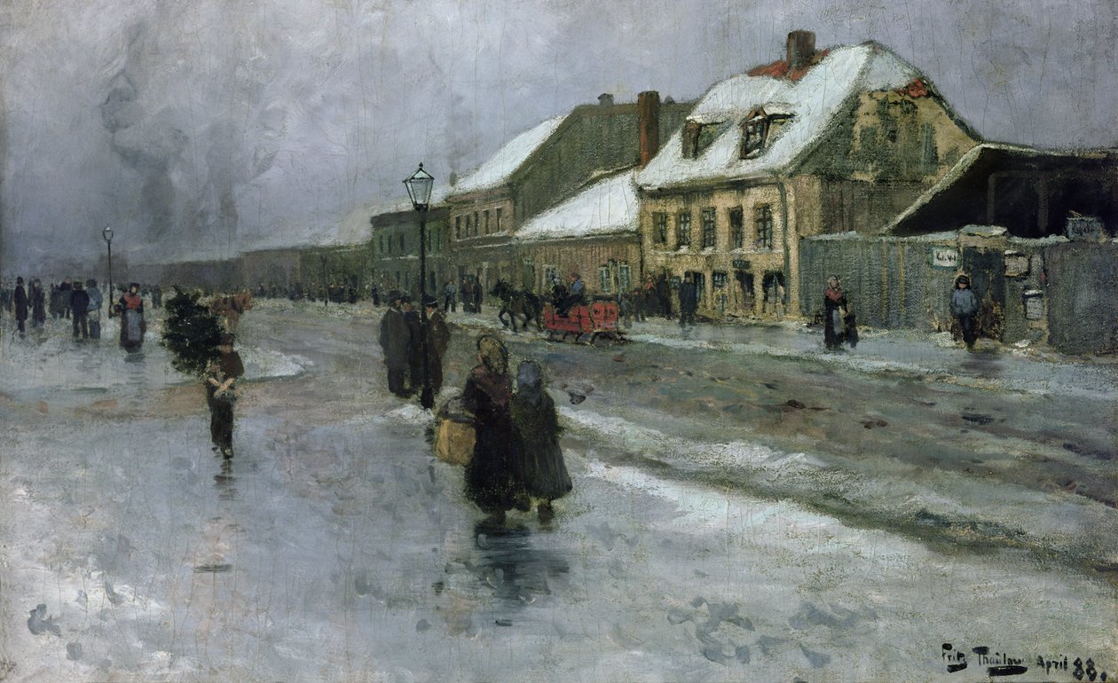 Fra Grønland (Kristiania/ Oslo) af Fritz Thaulow