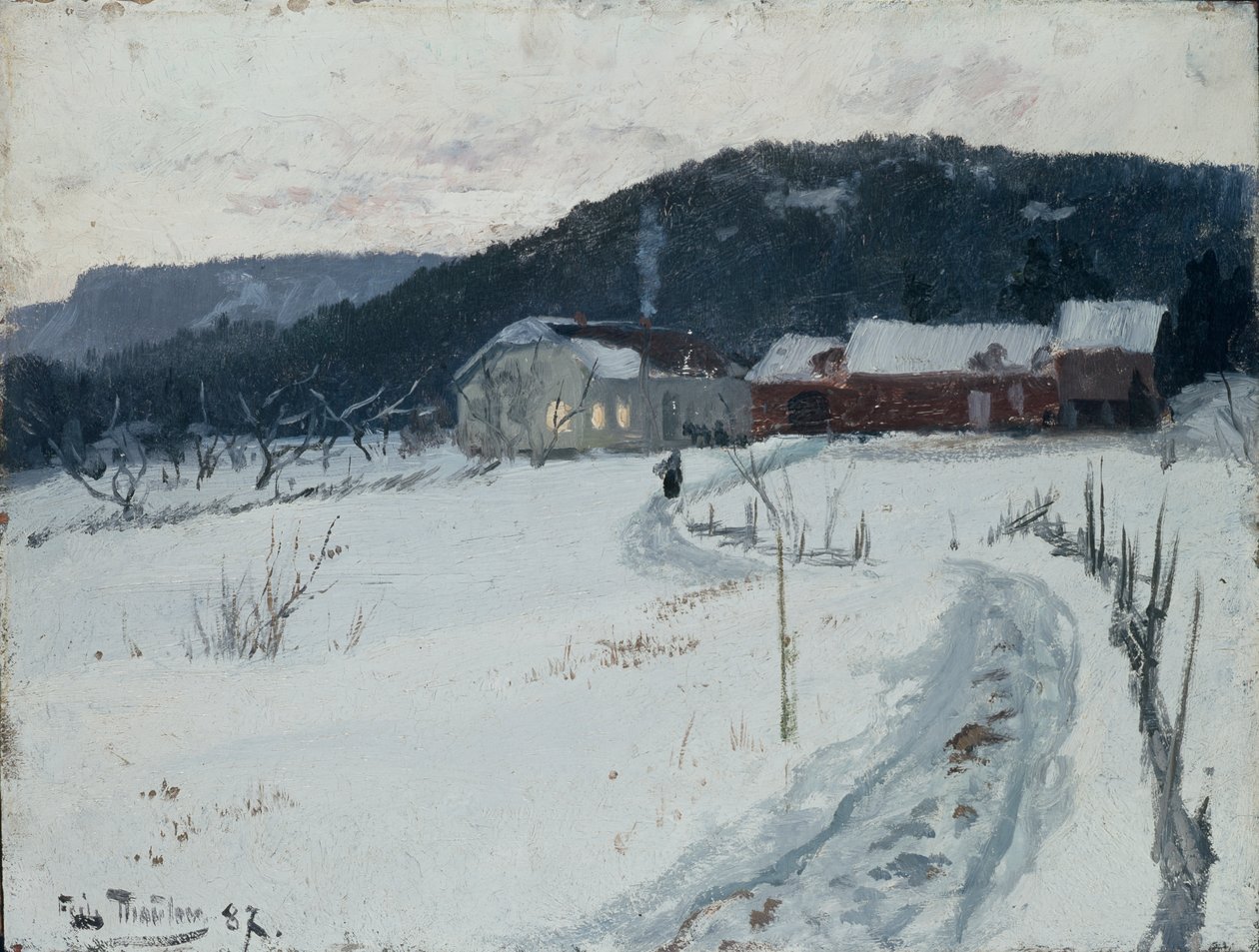 Grini, Øvre Maja Gård af Fritz Thaulow