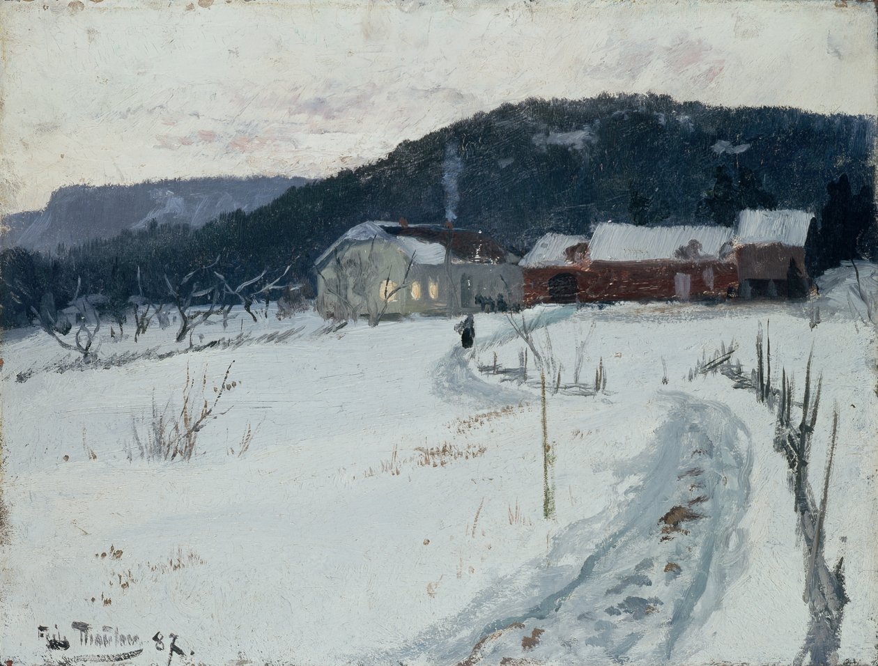 Grini, Øvre Maja gård af Fritz Thaulow
