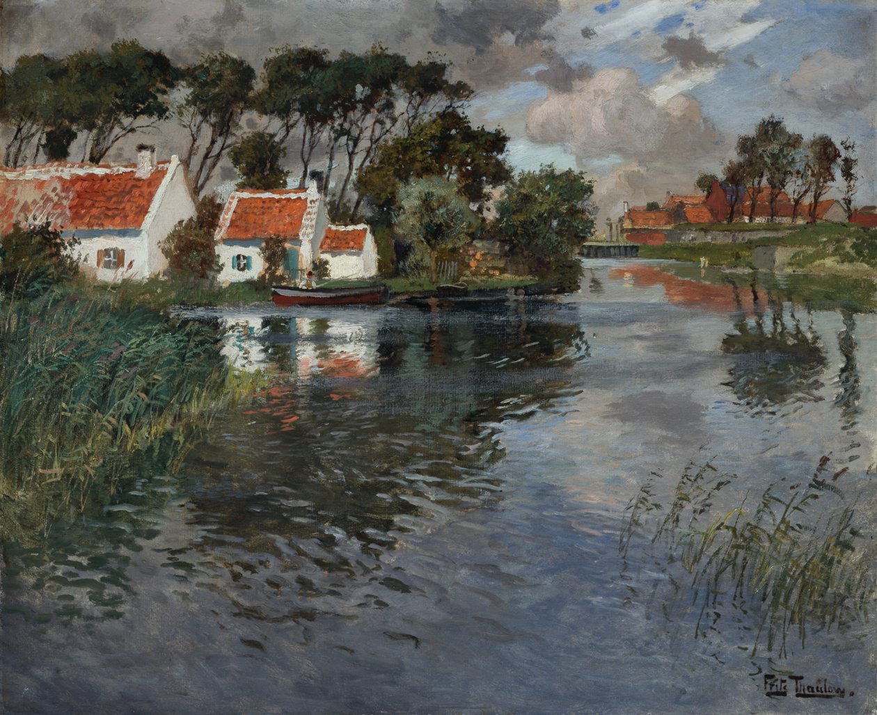 Vindstød af Fritz Thaulow