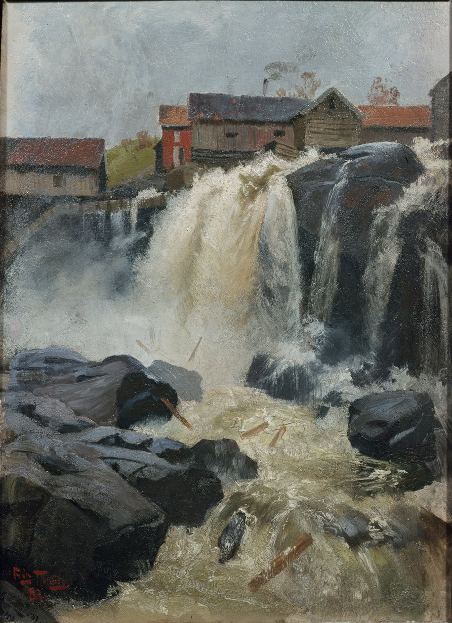 Haug falder af Fritz Thaulow