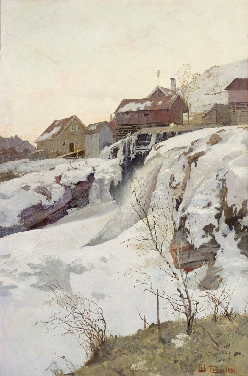 Haug falder af Fritz Thaulow