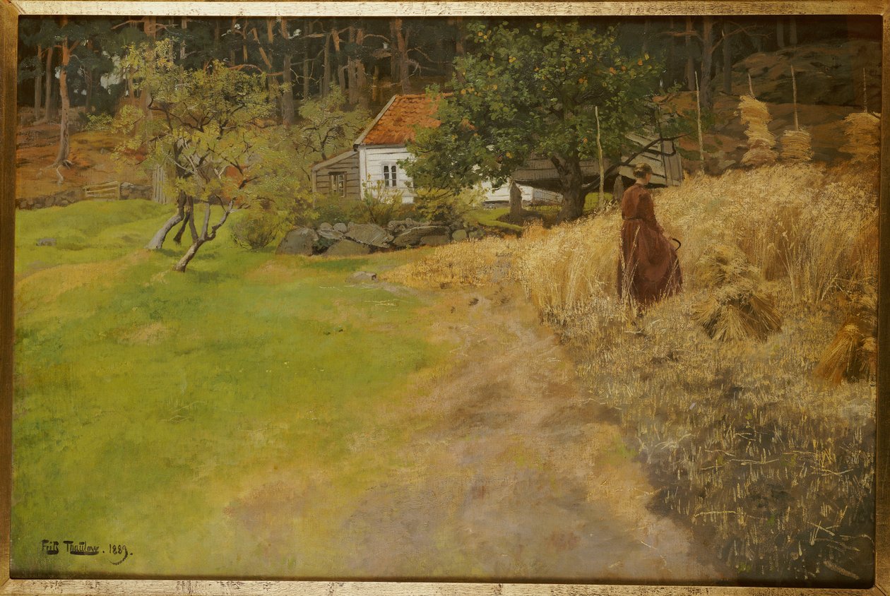 Høslæt, Stord, 1889 af Frits Thaulow