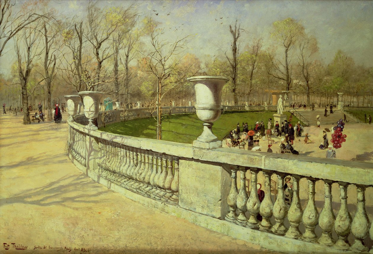 Jardin du Luxembourg, 1883 af Frits Thaulow