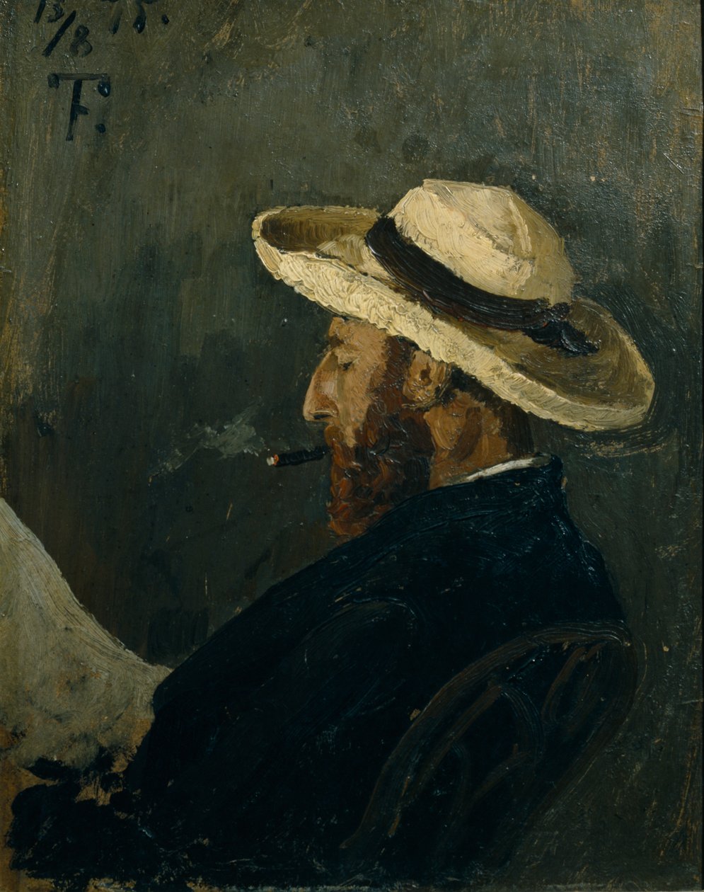 Portræt af Fredrik Collett af Fritz Thaulow