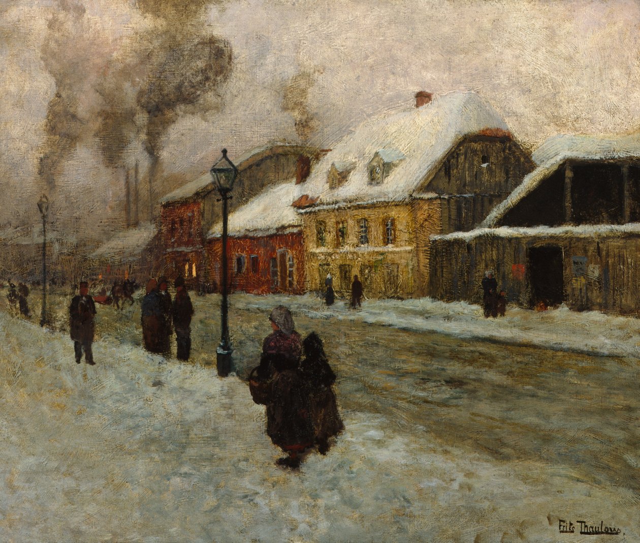 Gadeafsnit fra Grønland (Oslo) af Fritz Thaulow