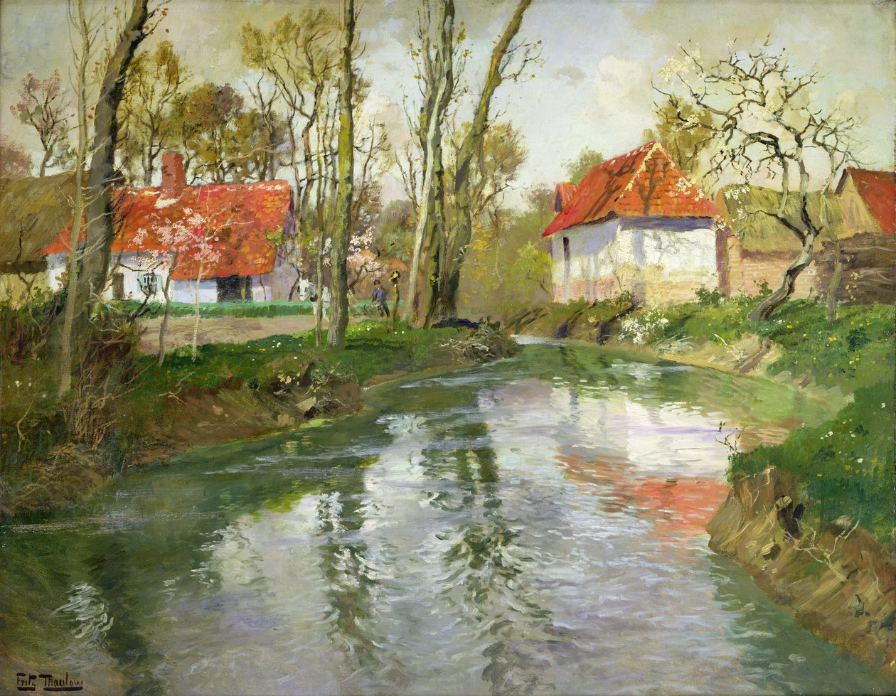 Mejeriet i Quimperle af Frits Thaulow