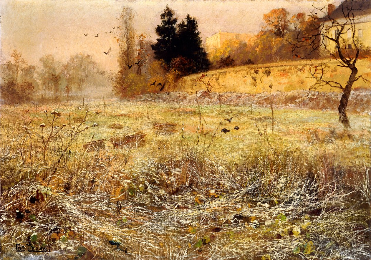 Rimfrosten, ca.1900 af Frits Thaulow