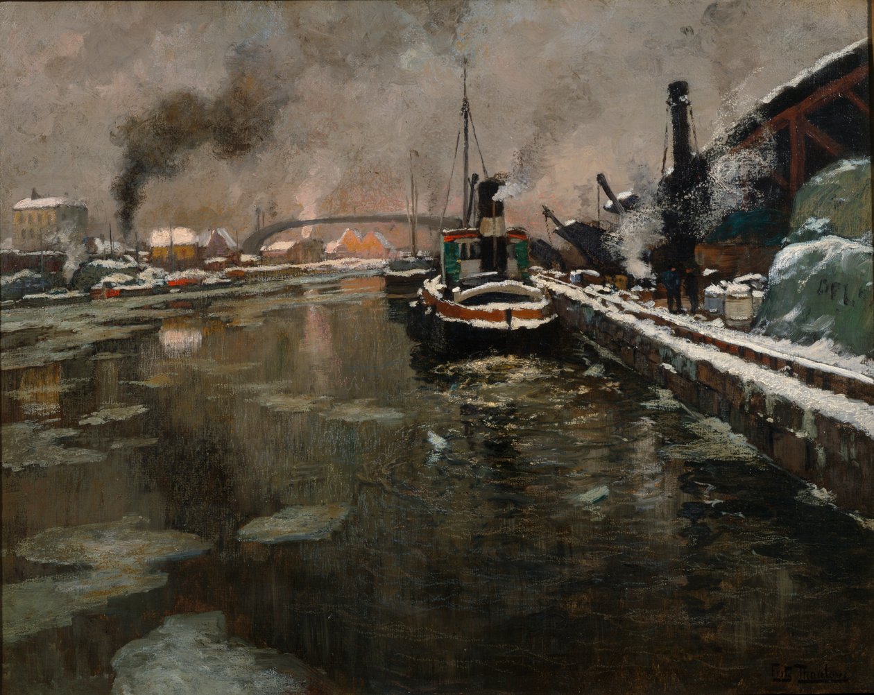 Uden titel, ca. 1902 (olie på lærred) af Fritz Thaulow