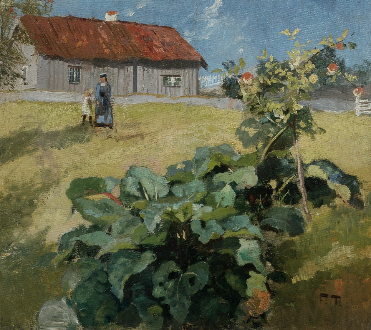 Kvinde og barn, c.1892 af Fritz Thaulow