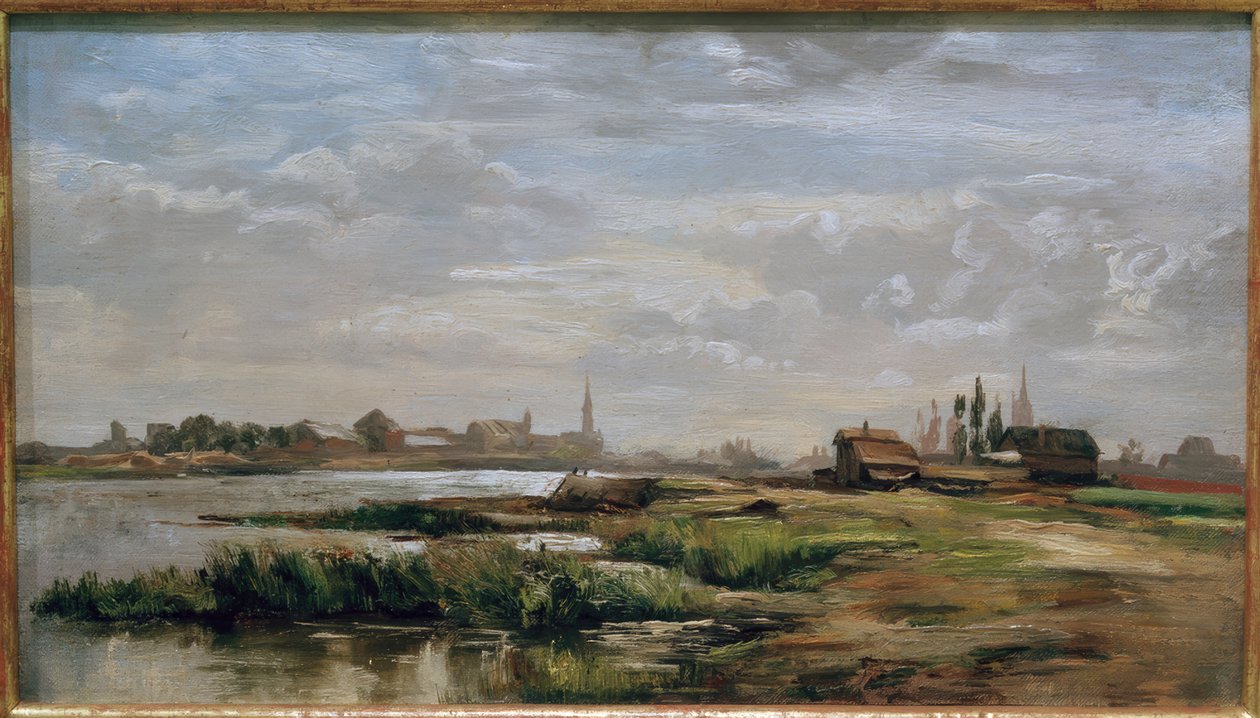 Fritz Wucherer, flodlandskab af Fritz Wucherer