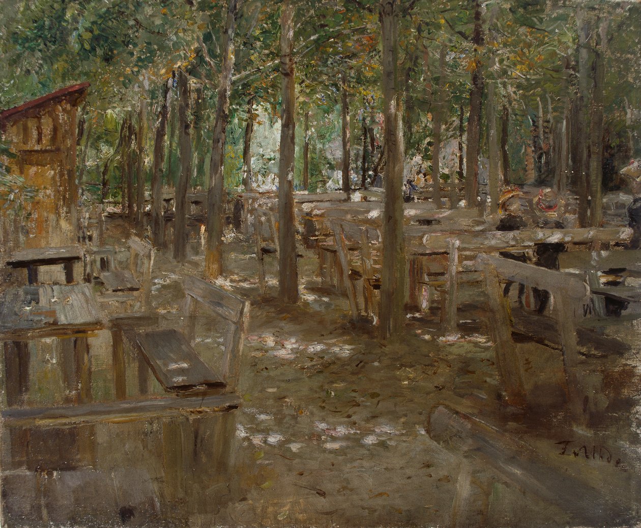 Den gamle ølhave af Fritz von Uhde