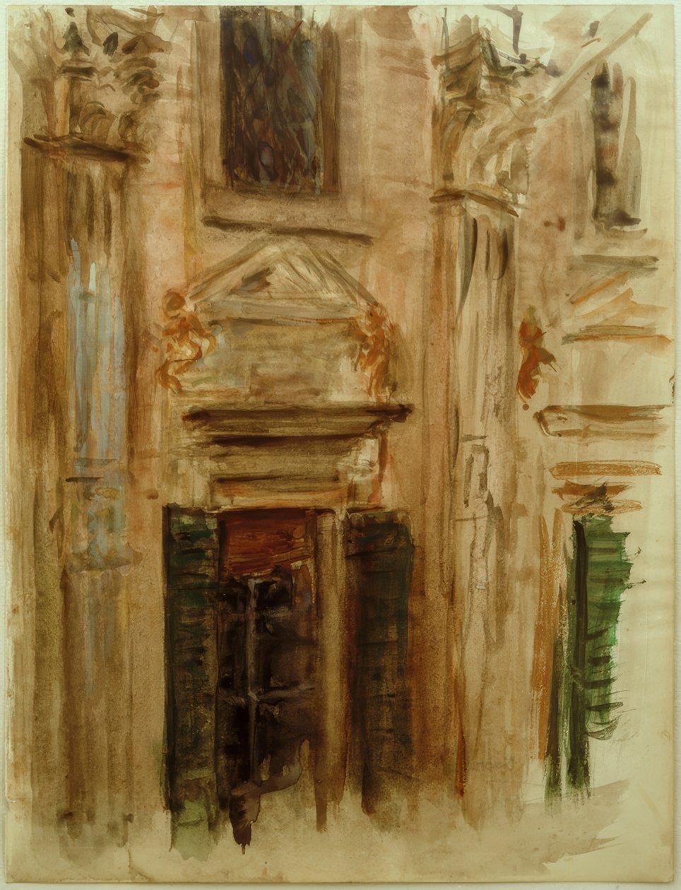 Architekturstudium af Fritz von Uhde