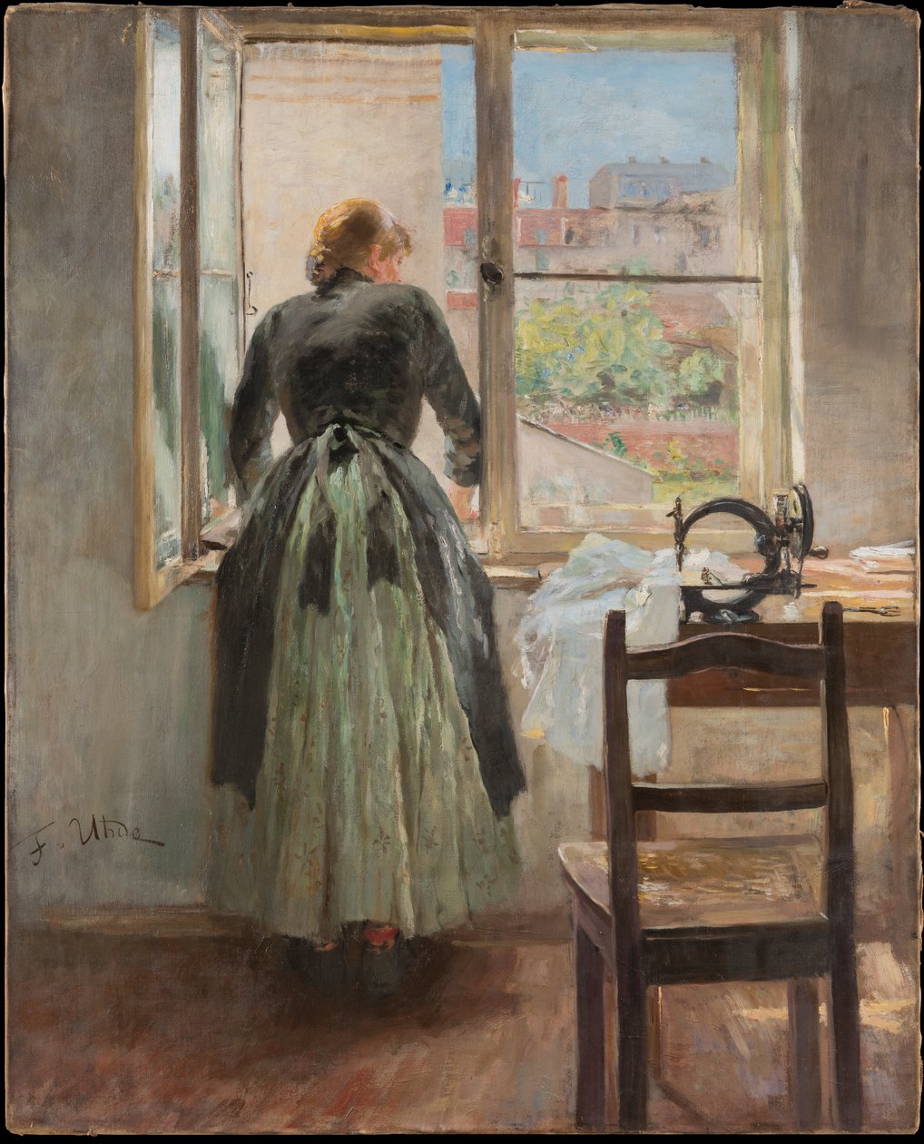 Ved vinduet af Fritz von Uhde