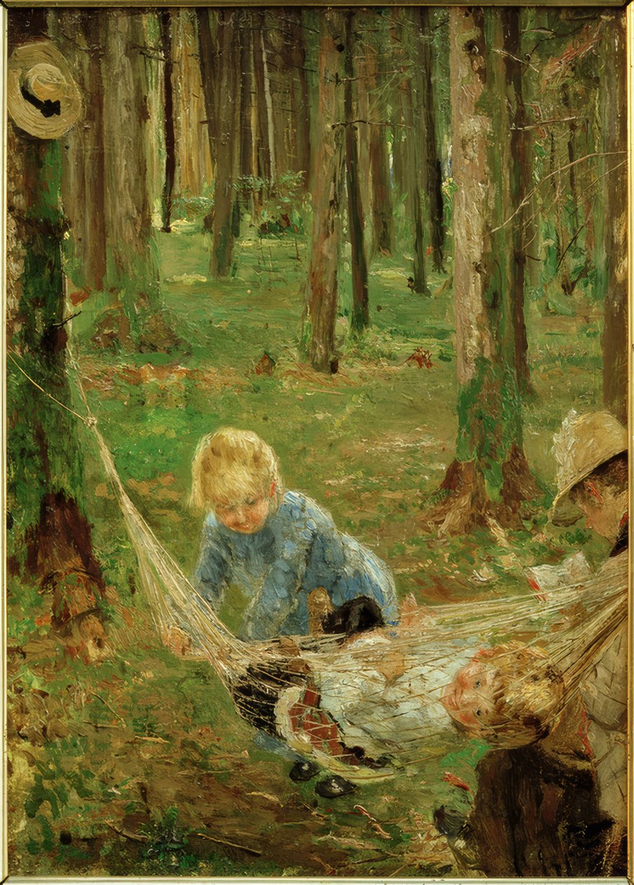 I hængekøjen af Fritz von Uhde
