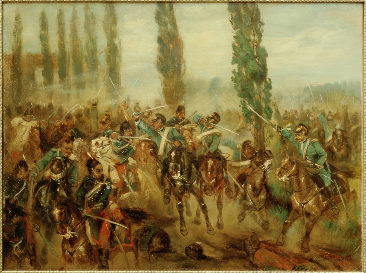 Slaget ved Buzancy af Fritz von Uhde