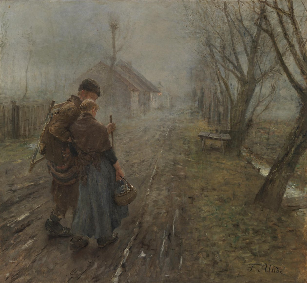 Den vanskelige rejse. Originaltitel: Overgangen til Betlehem. af Fritz von Uhde