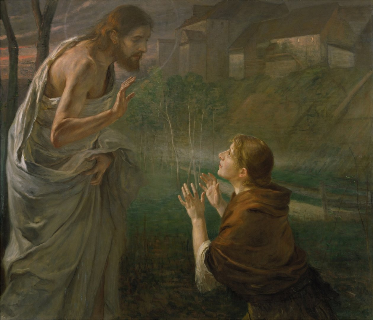 Rør mig ikke. Johannes 20:17 af Fritz von Uhde