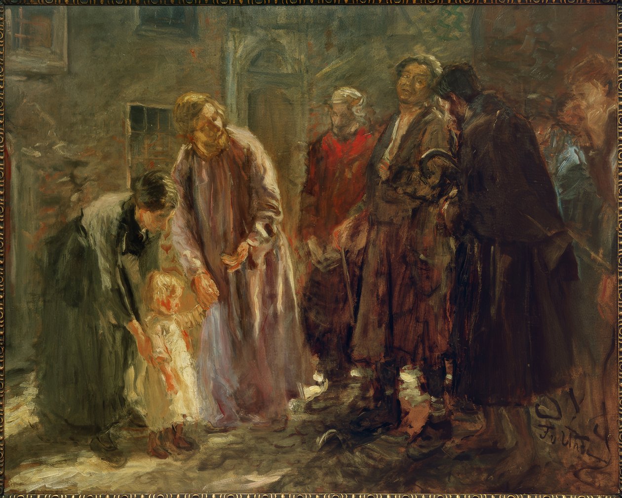 Og Jesus kaldte et barn ... af Fritz von Uhde