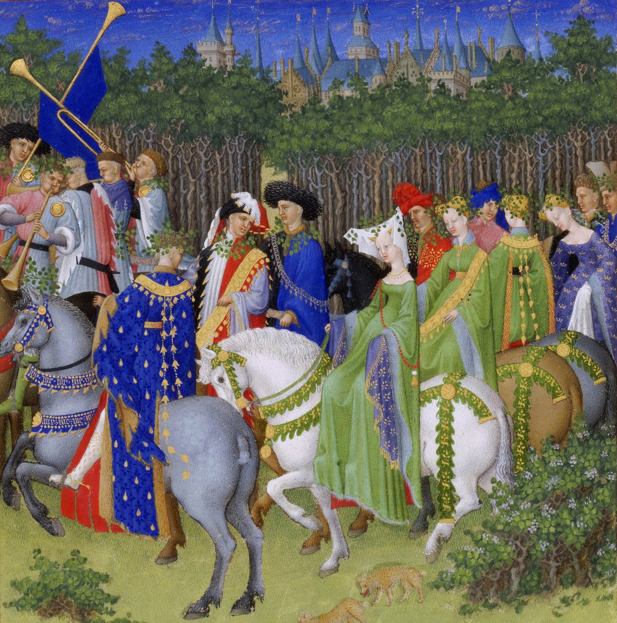 Très Riches Heures du Duc de Berry af Frères Limbourg