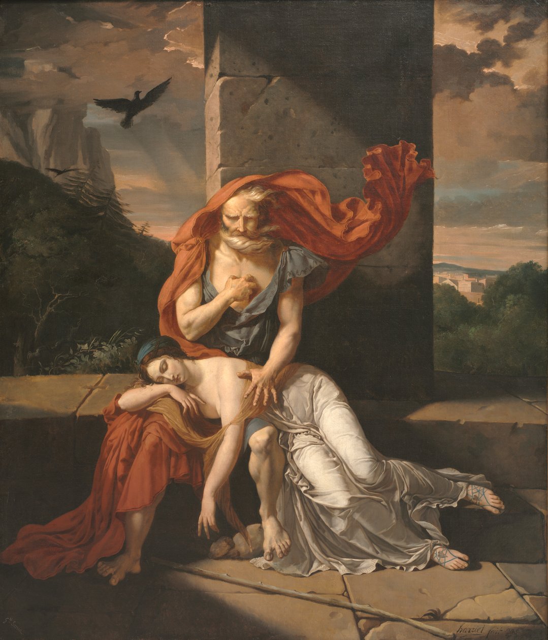 Ødipus ved Colonus af Fulchran Jean Harriet