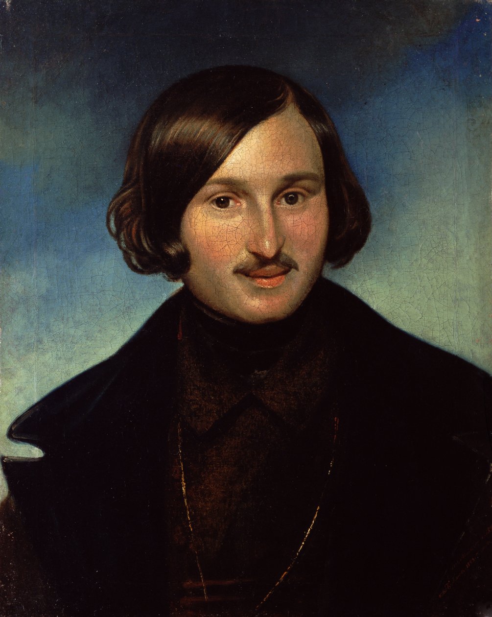 Portræt af Nikolay Gogol, 1841 af Fyodor Antonovich Moller