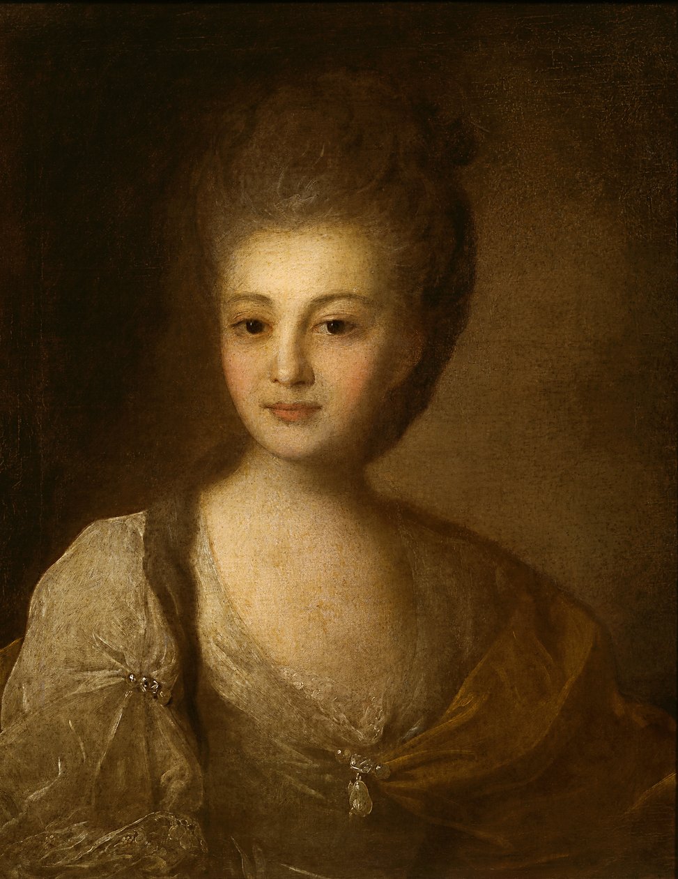 Portræt af A.P. Struyskaya af Fyodor Rokotov