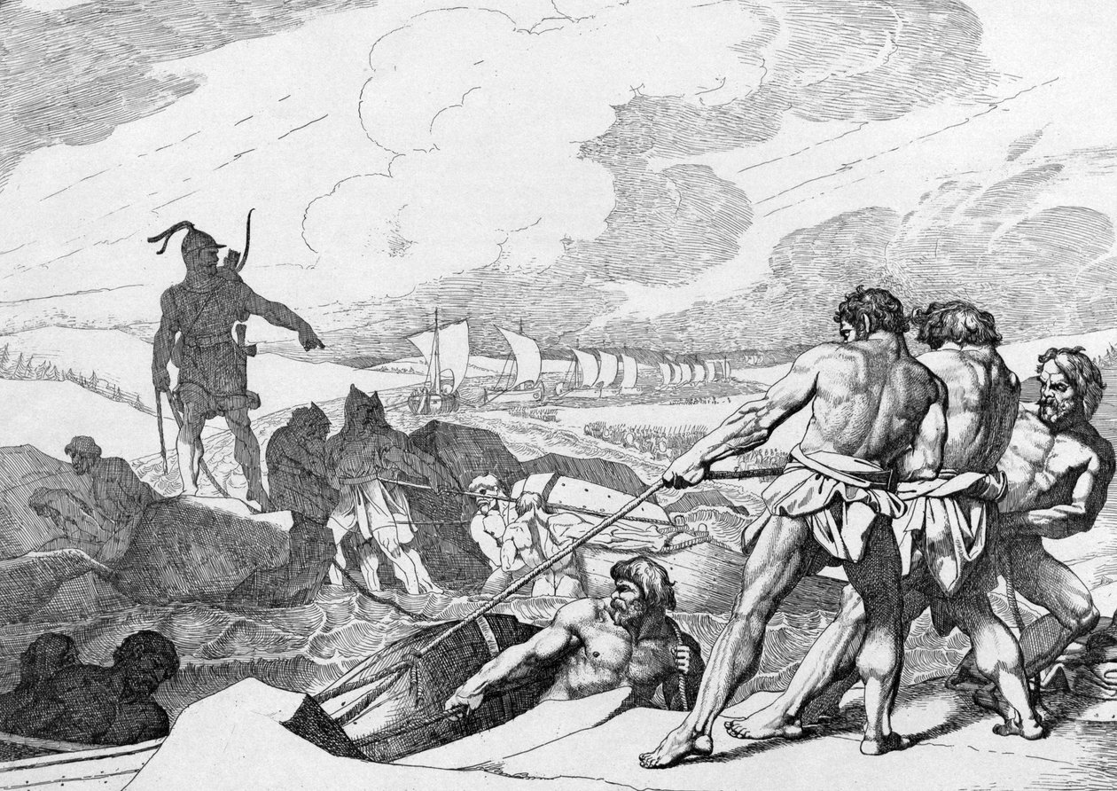 Oleg af Novgorods kampagne mod Konstantinopel før 1839 af Fyodor Antonovich Bruni