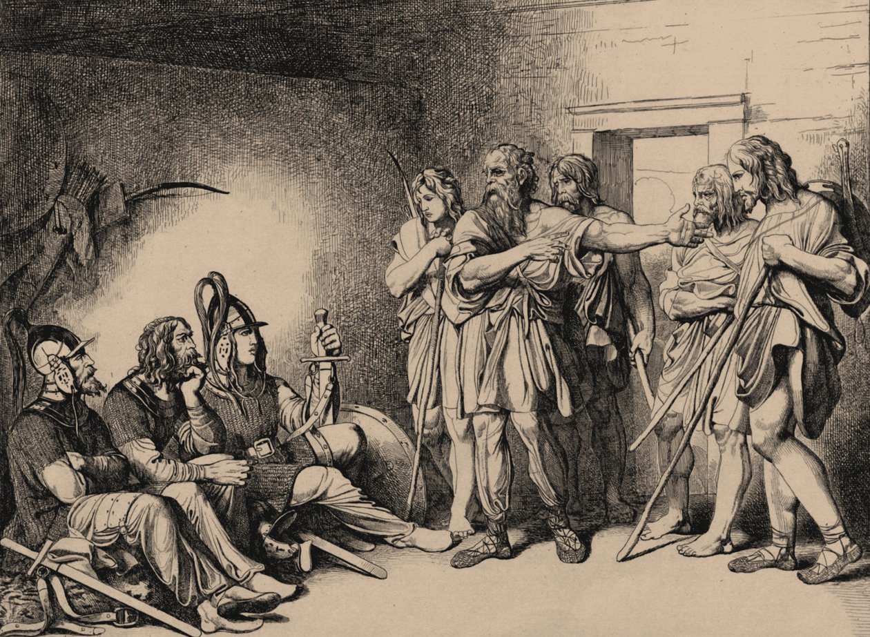The Invitation of the Varangians, 1839 af Fyodor Antonovich Bruni