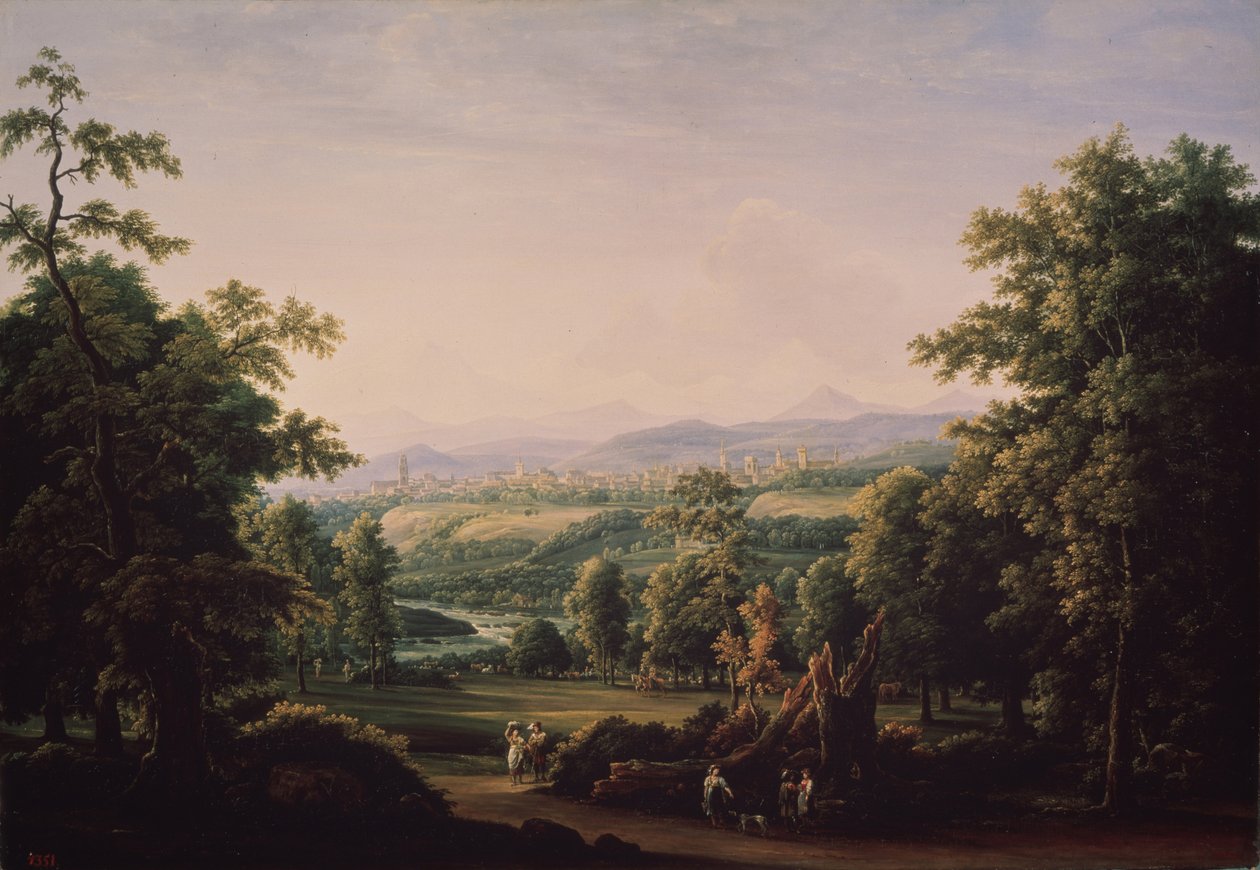 Landskab nær Bern, 1817 af Fyodor Mikhailovich Matveyev