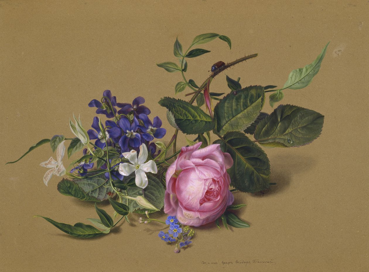 Bille ved rosengrenen af Fyodor Petrovich Tolstoy