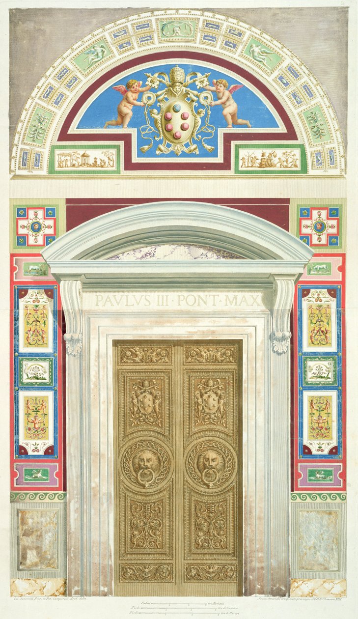 Døråbning til Raphael Loggia ved Vatikanet, fra 