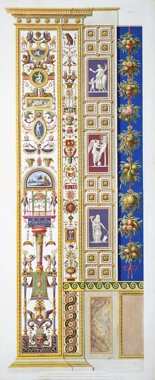Panel fra Raphael Loggia i Vatikanet, fra 