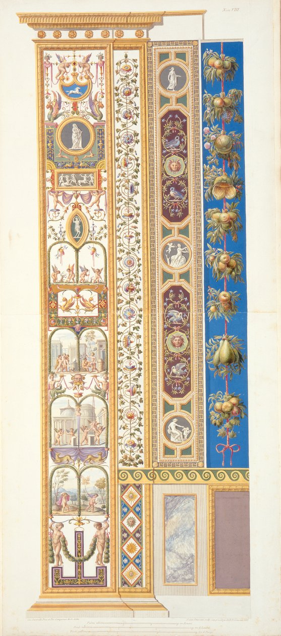Panel fra Raphael Loggia i Vatikanet, fra 