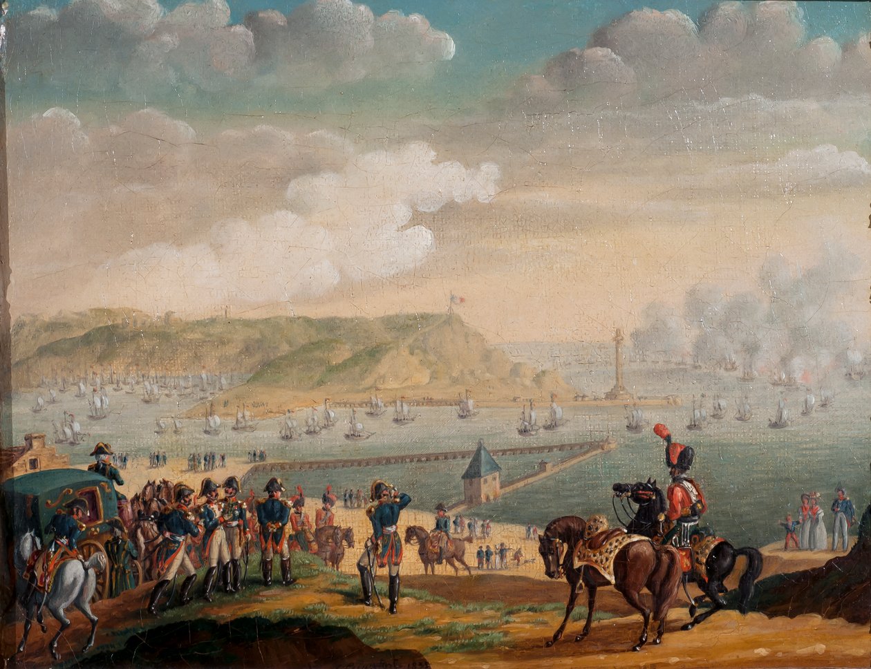 Napoleons ankomst til Bolorgue-lejren, 1835 af G. Beaufort